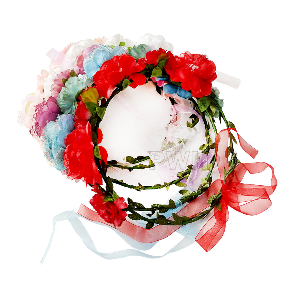 Rose Flower Tiara - Assorted Colors