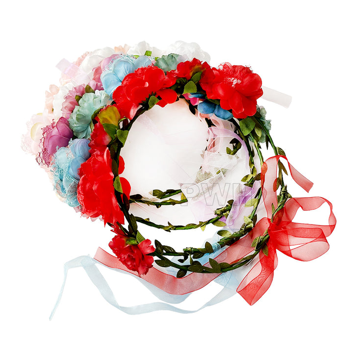Rose Flower Tiara - Assorted Colors