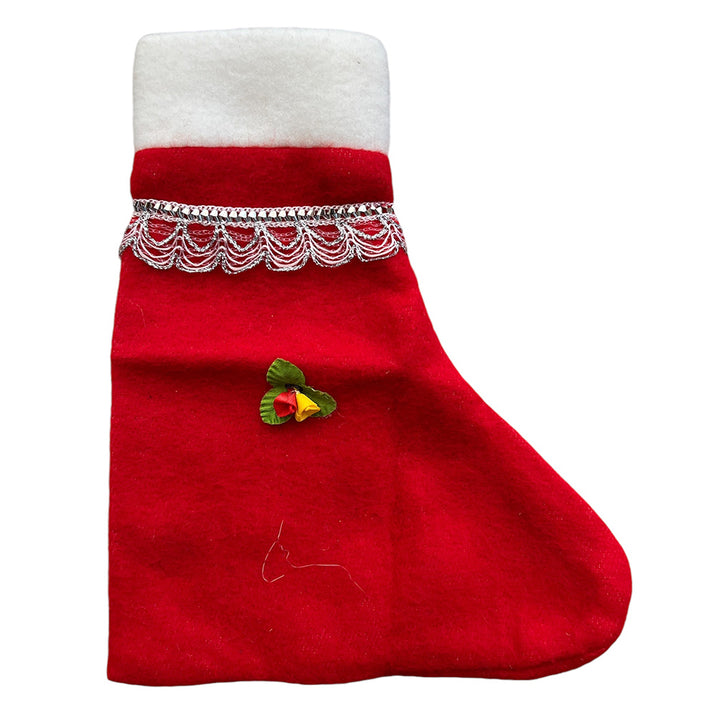 Red Christmas Stockings for Santa Gifts - (1 Pcs)  Party wholesale hub 