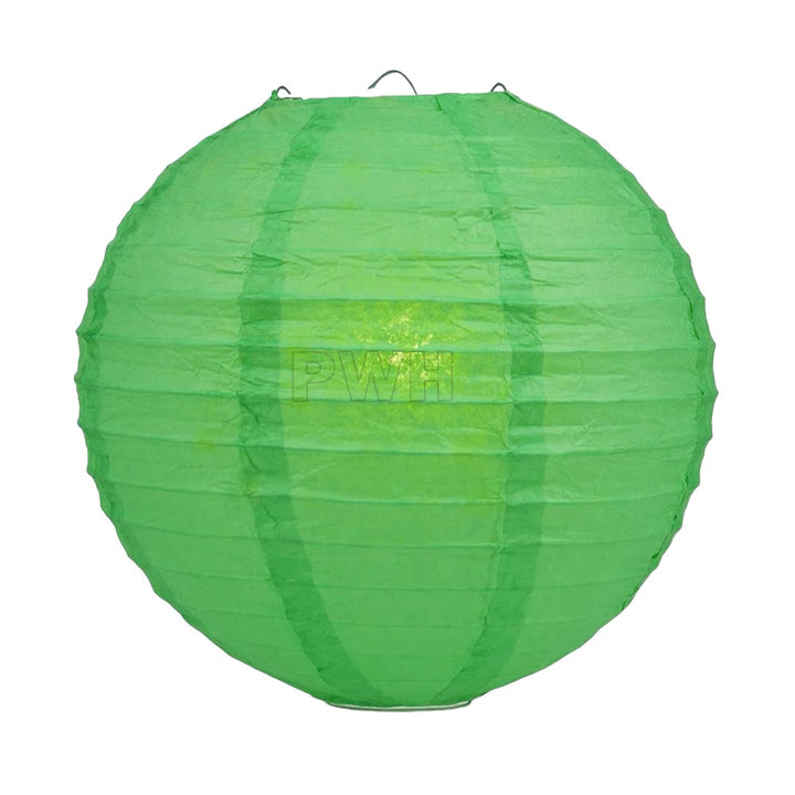 12" Round Paper Decorative Lantern  - Assorted Colors