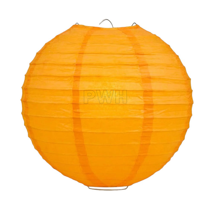 12" Round Paper Decorative Lantern  - Assorted Colors