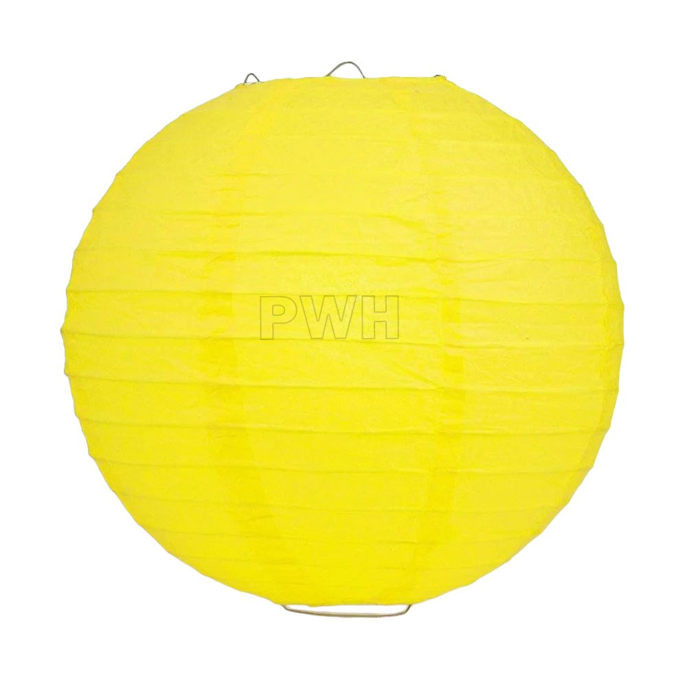 12" Round Paper Decorative Lantern  - Assorted Colors