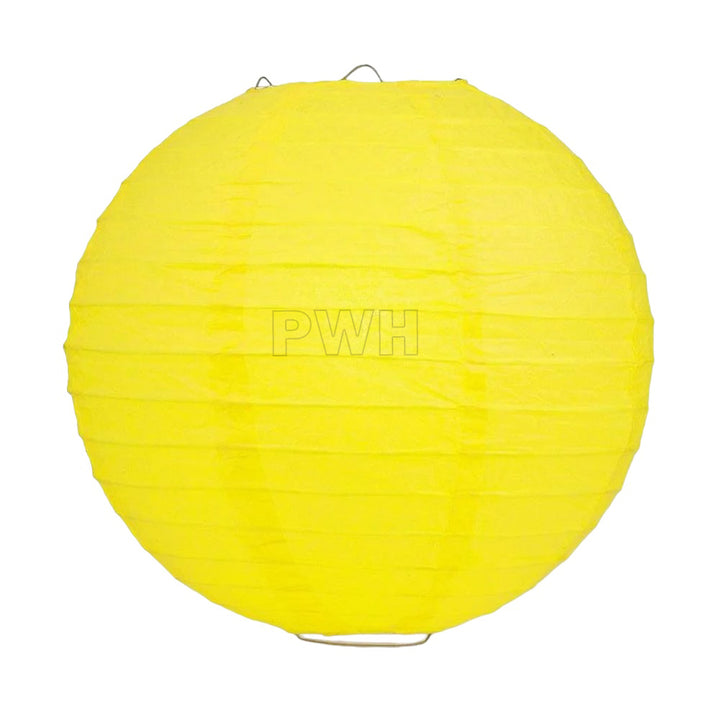 12" Round Paper Decorative Lantern  - Assorted Colors