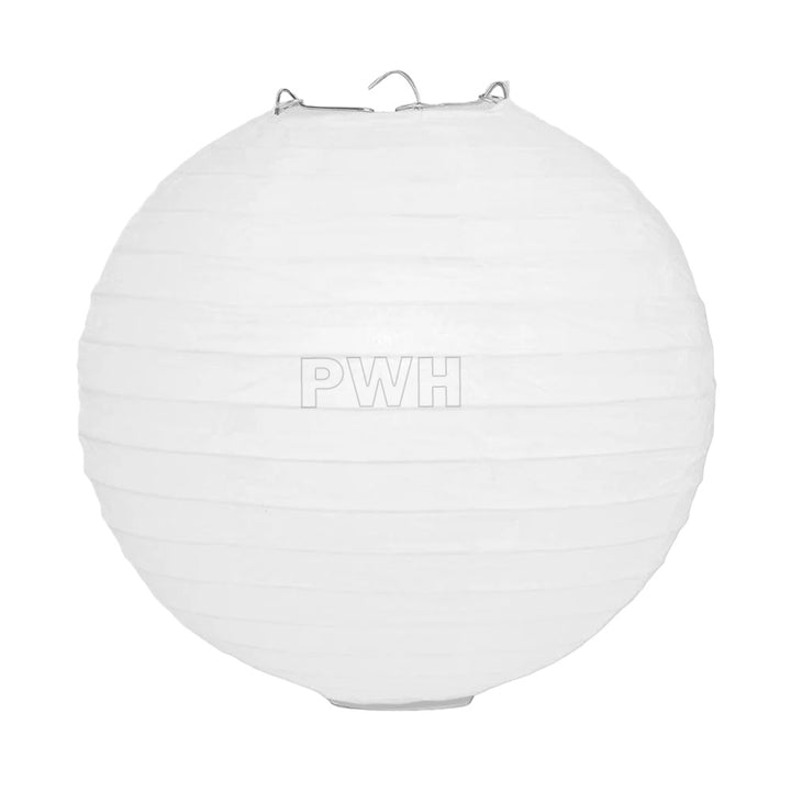 12" Round Paper Decorative Lantern  - Assorted Colors