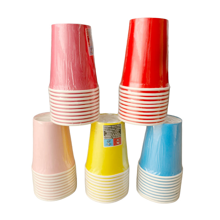 SOLID COLOR PAPER PARTY CUPS 10 PCS PARTY WHOLESALE HUB