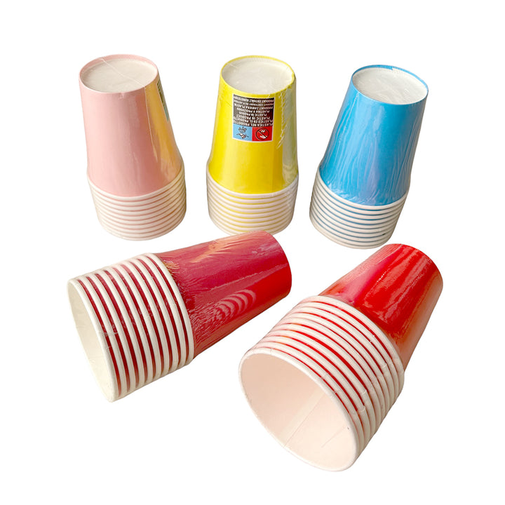 SOLID COLOR PAPER PARTY CUPS 10 PCS PARTY WHOLESALE HUB