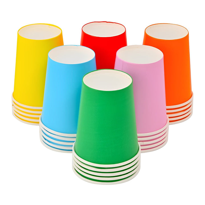 SOLID COLOR PAPER PARTY CUPS 10 PCS PARTY WHOLESALE HUB