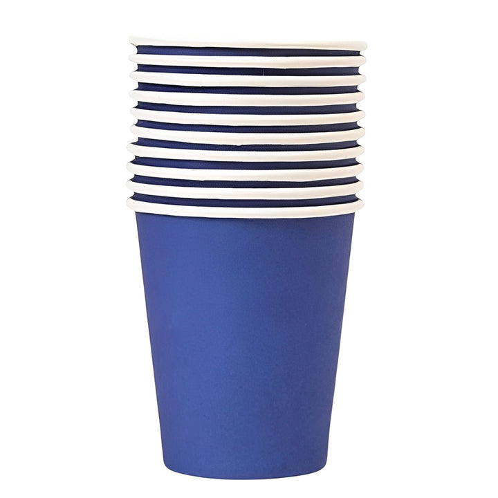 Solid Color Paper Cups Set (Set of 10 cups) - Avbl in 7 colors