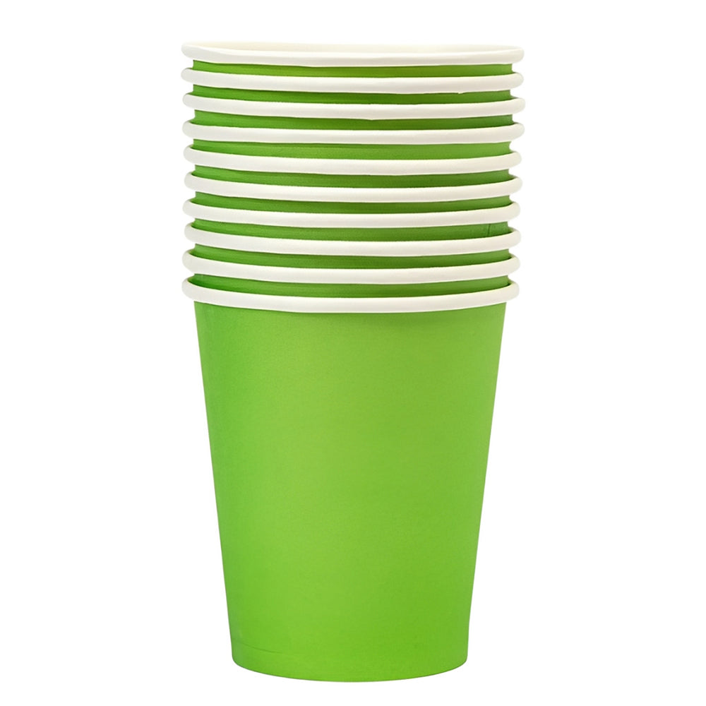 Solid Color Paper Cups Set (Set of 10 cups) - Avbl in 7 colors