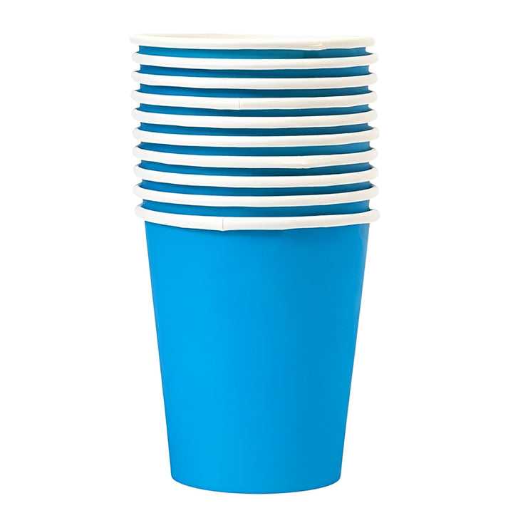 Solid Color Paper Cups Set (Set of 10 cups) - Avbl in 7 colors