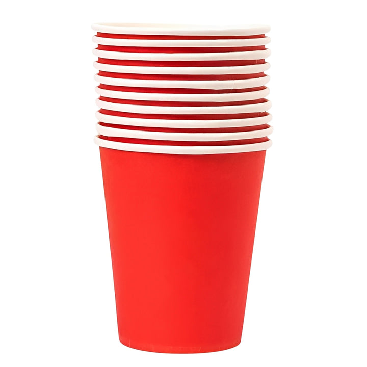 Solid Color Paper Cups Set (Set of 10 cups) - Avbl in 7 colors