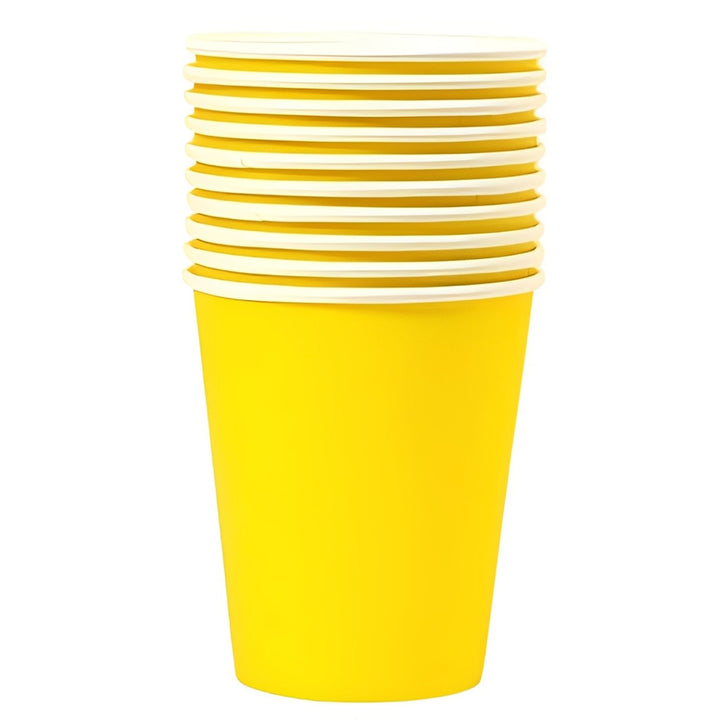 Solid Color Paper Cups Set (Set of 10 cups) - Avbl in 7 colors
