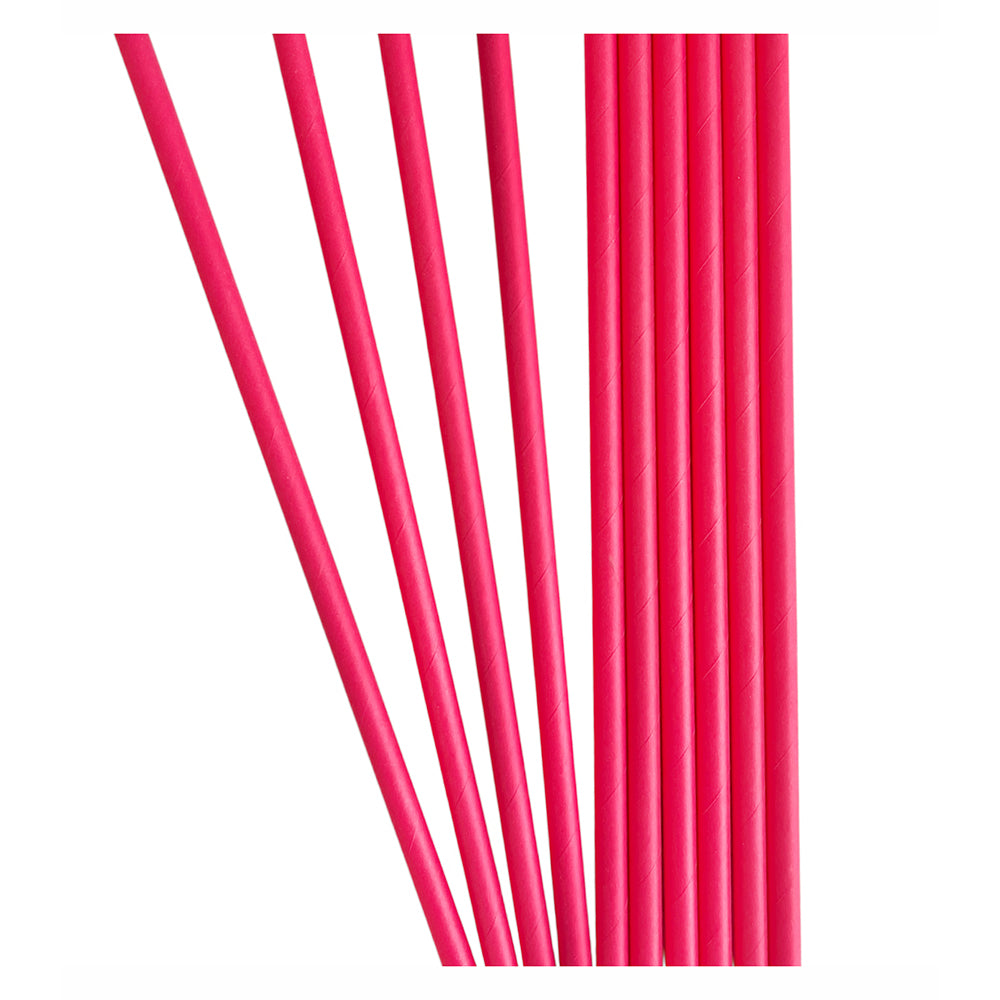 Solid Color Paper Drinking Straw (Set of 10 straws) - Avbl in 6 colors