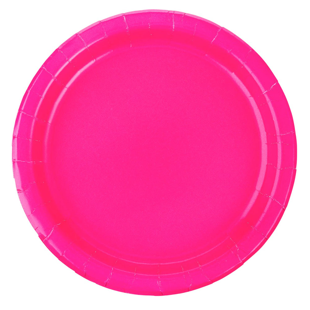 9" Solid Color Paper Plates Set (set of 10 plates) - Avbl in 7 colors