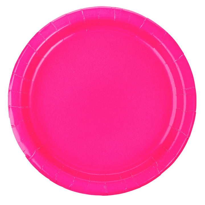 9" Solid Color Paper Plates Set (set of 10 plates) - Avbl in 7 colors