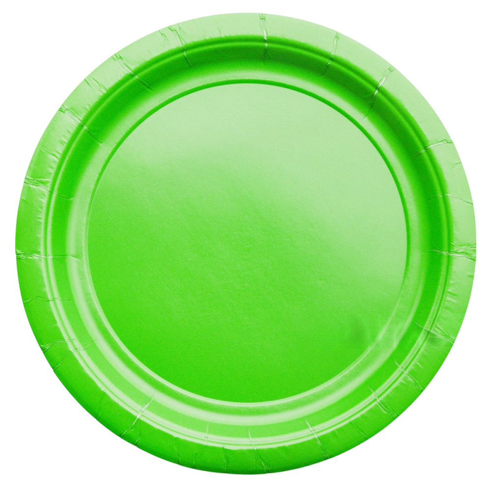 9" Solid Color Paper Plates Set (set of 10 plates) - Avbl in 7 colors