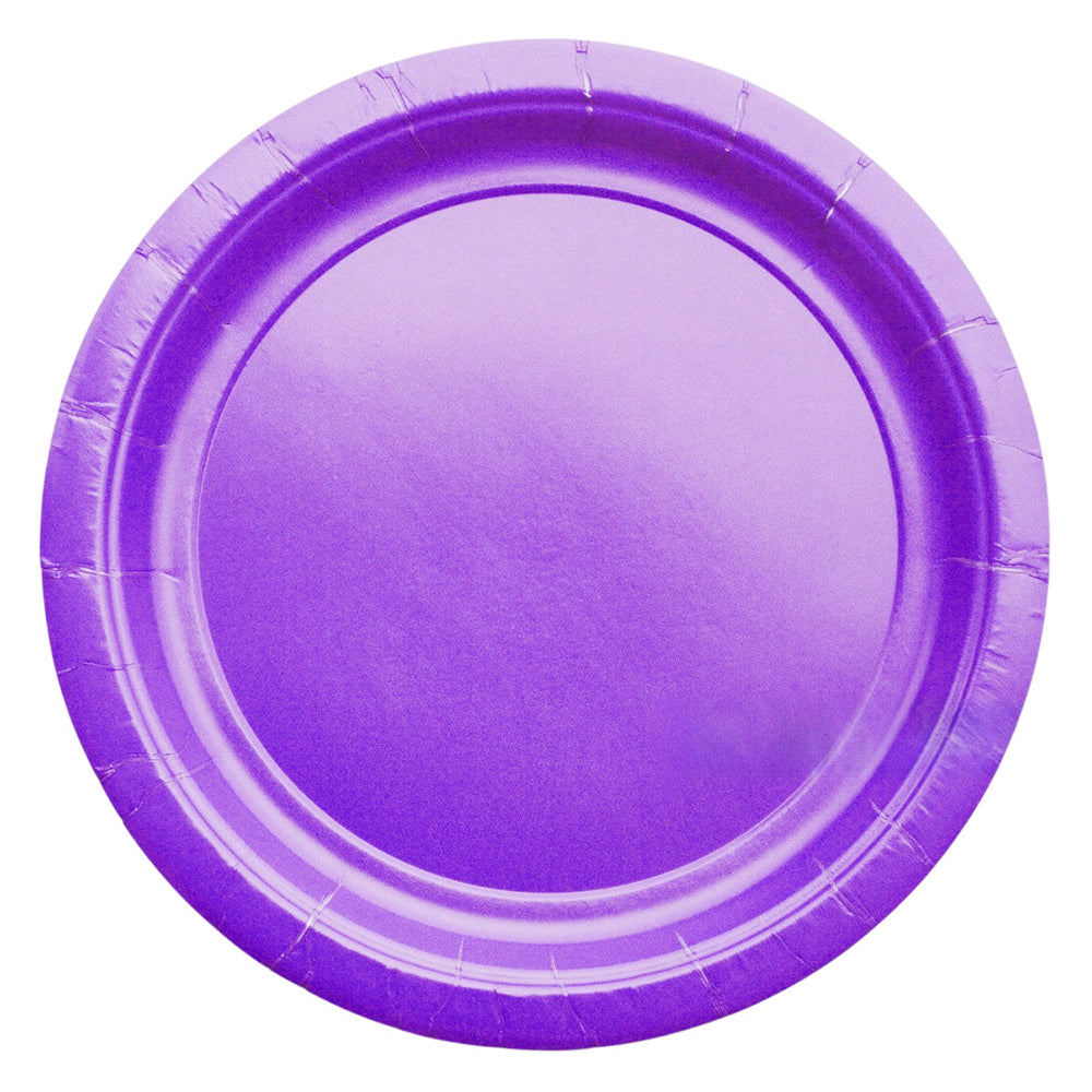 9" Solid Color Paper Plates Set (set of 10 plates) - Avbl in 7 colors