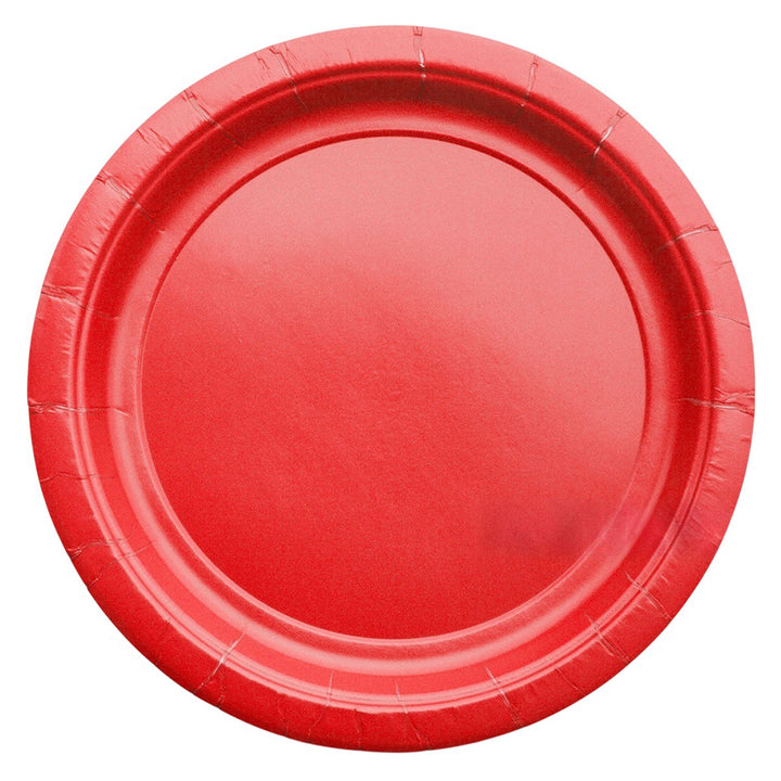 9" Solid Color Paper Plates Set (set of 10 plates) - Avbl in 7 colors