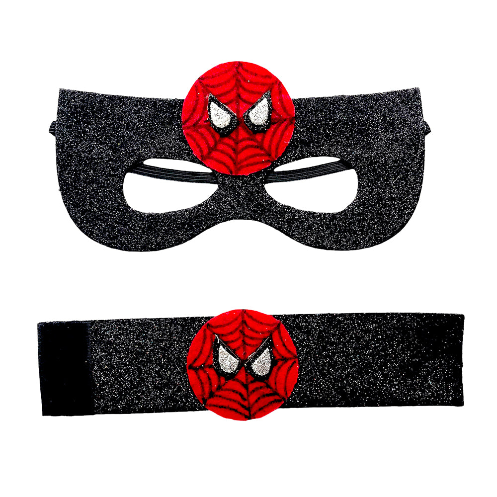 Spider-man Superheroes Mask and Wrist Bands Set - Party wholesale hub