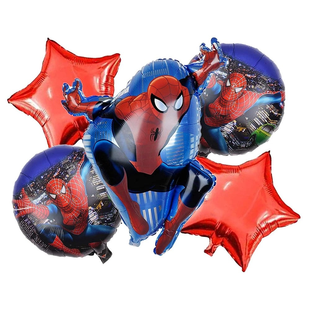 Spiderman 5 in 1 Foil Balloon Set-Party wholesale hub