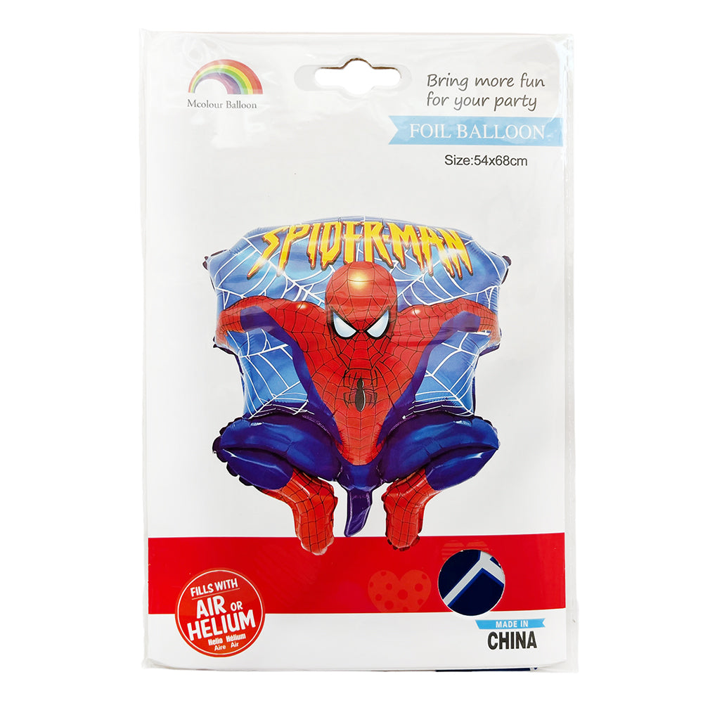 Spiderman Shaped Foil Balloon-Party wholesale hub