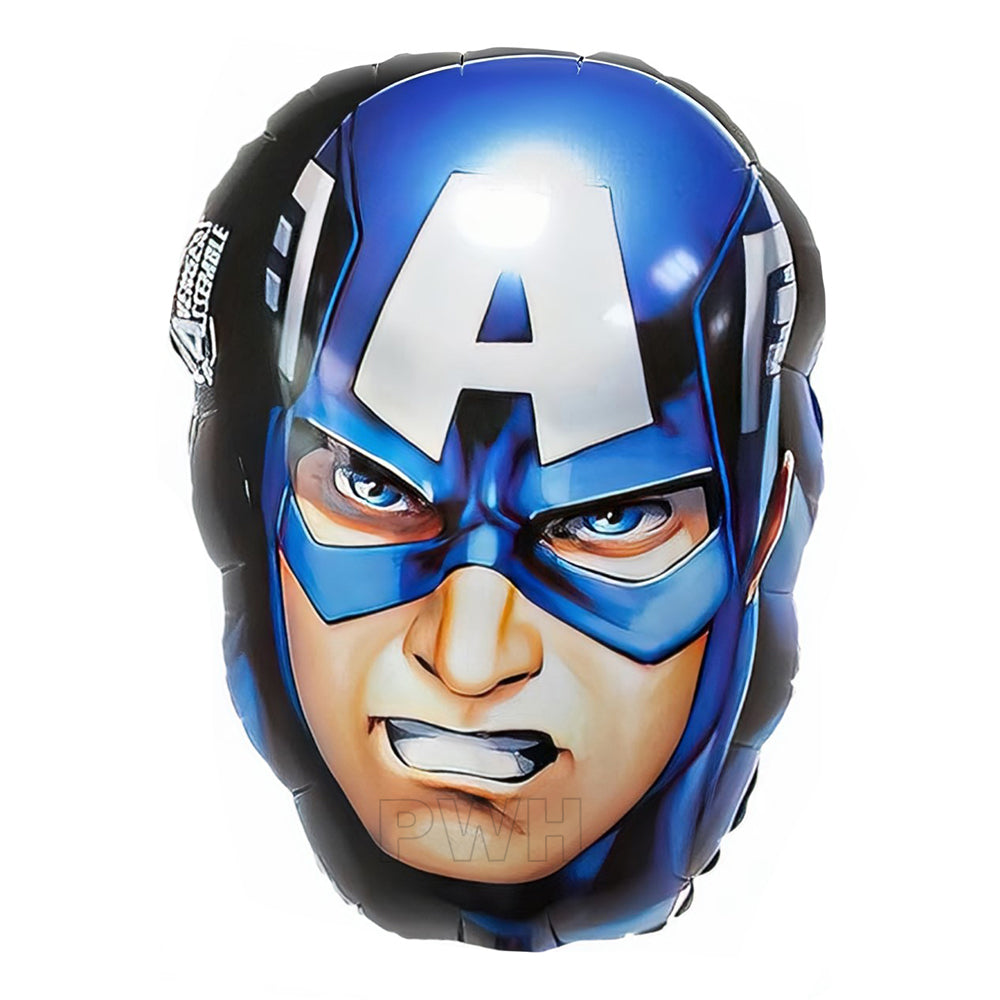 Superheroes Face Foil Balloons - Assorted Characters [1 Pcs]