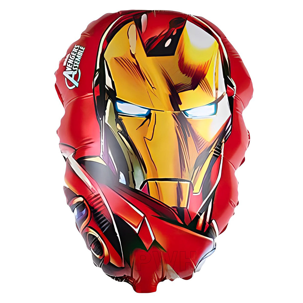 Superheroes Face Foil Balloons - Assorted Characters [1 Pcs]