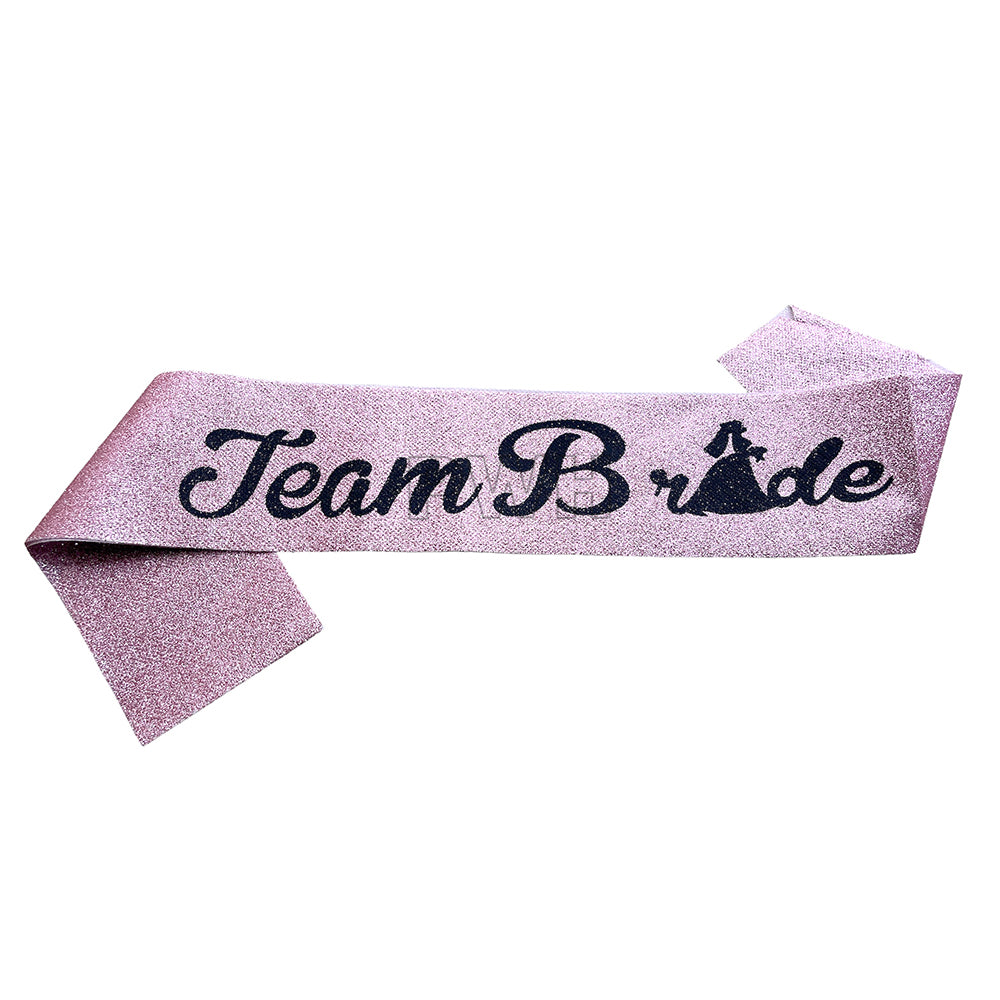 Team Bride Glitter Sash - Assorted Colors
