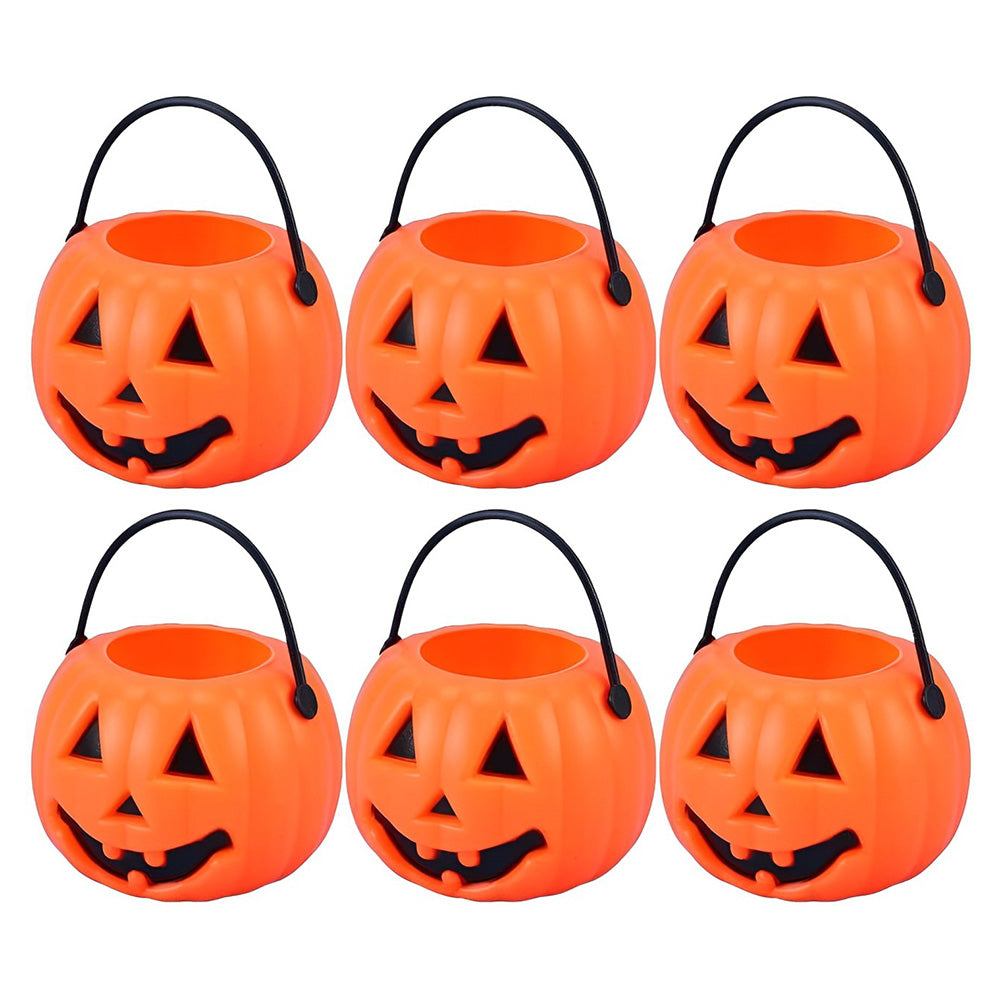 Trick O Treat Bucket Halloween [6 Nos] - Party wholesale hub