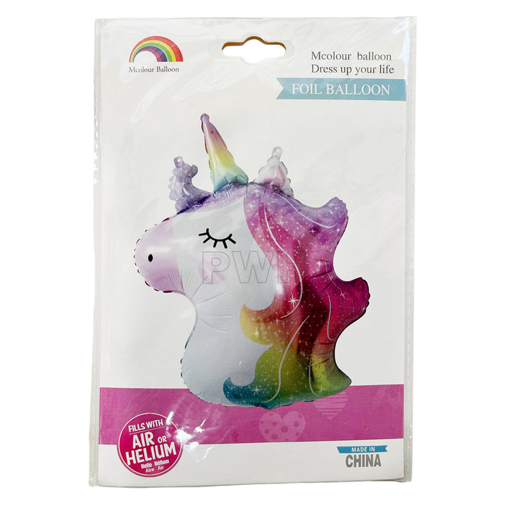 24" Unicorn Giraffe Face Foil Balloon