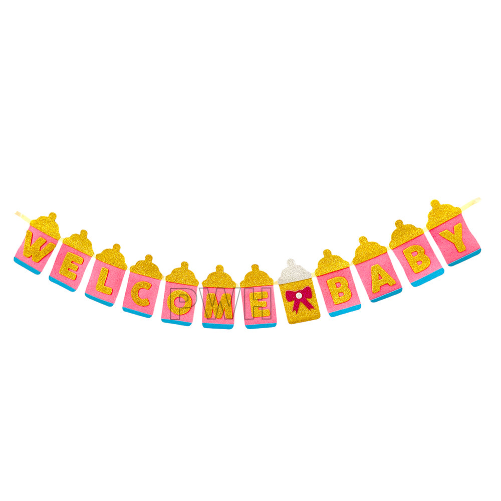Welcome BABY Bottle Eva Wall Banner