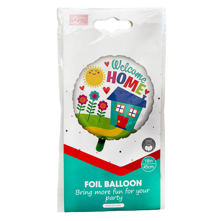 18" Welcome Home Foil Balloon - Packed - Party Wholesale Hub