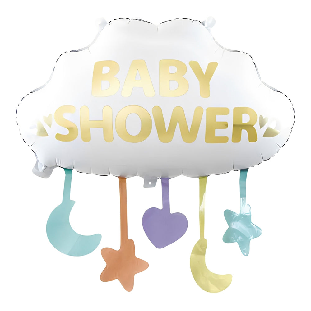 Baby Shower Cloud Shaped Mylar Foil Balloon for baby shower and welcome baby party decoration available at wholesale from Party Wholesale Hub
