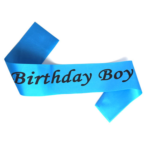 Birthday Boy Party Sash - Blue - Party Wholesale Hub