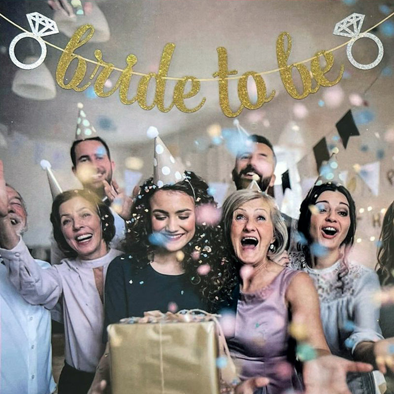 Bride to Be Cursive Paper Wall Banner - Pack - Party Wholesale Hub