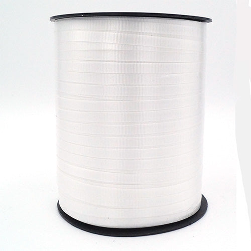 Curling Balloon Ribbon - White - 500 Yards - Party Wholesale Hub