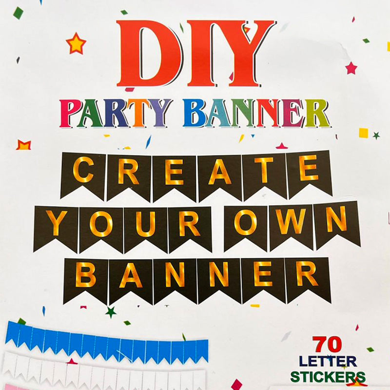 DIY Alphabets Naming Banner Decoration - Pack - Party Wholesale Hub