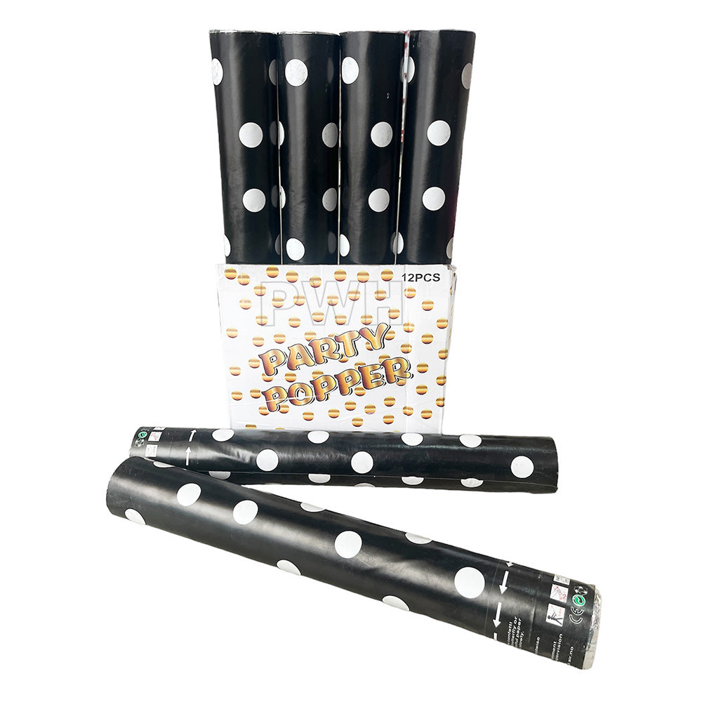 Elite Luxe paper confetti party popper cannon for birthdays, weddings, anniversaries, baby showers, graduations, New Year celebrations, and party decorations.