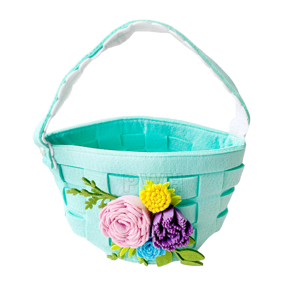Felt material floral basket for gift hampers, flower arrangements, festive gifts, and premium gift packaging