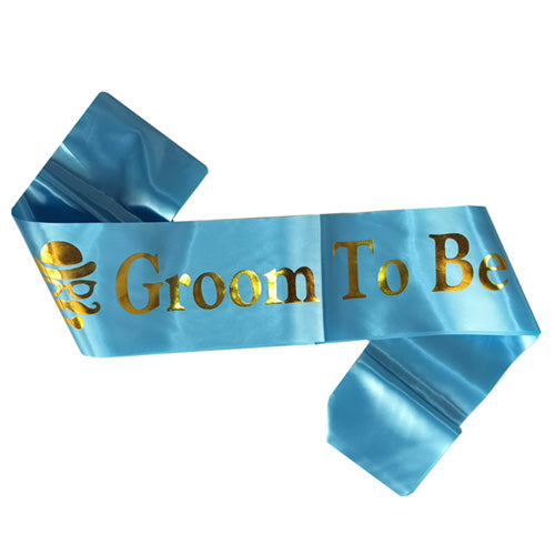 Groom to Be Party Sash - Blue - Party Wholesale Hub