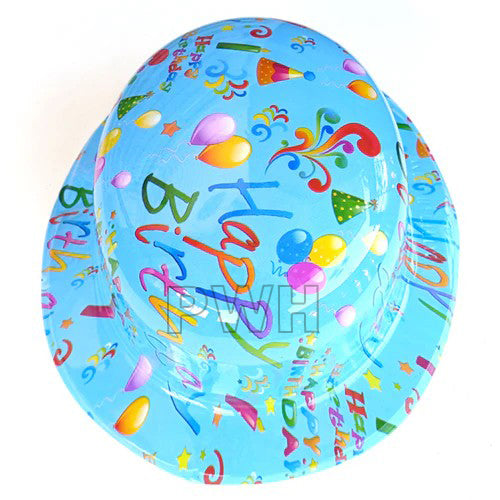 Happy Birthday Neon Hat - Assorted Colors