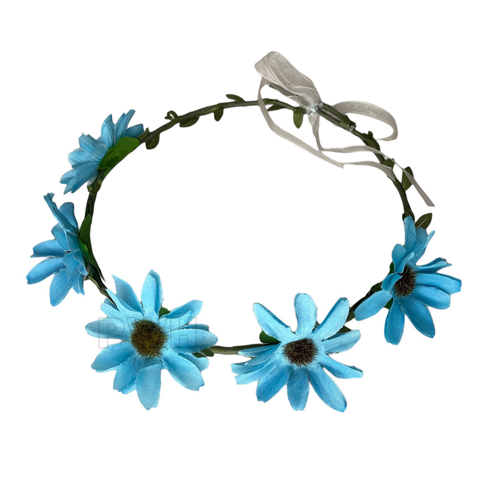 Hawaiian flowers crown headband for women and girls at tropical theme parties, beach events, and celebrations from Party Wholesale Hub India