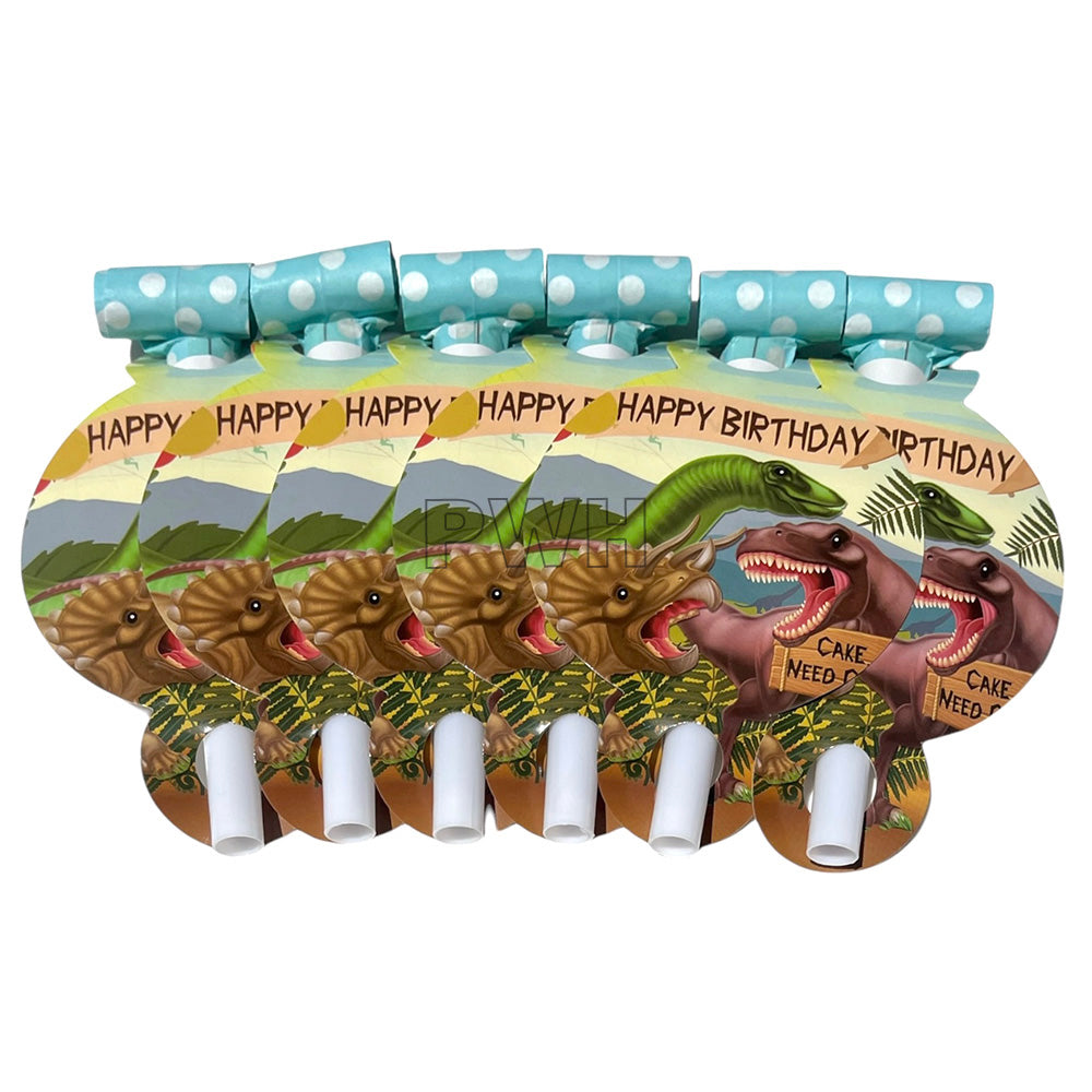 Jungle theme party blowouts set of 6 for kids birthday party favors and jungle-themed celebration accessories.