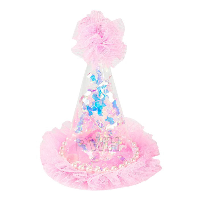 Kid's Birthday Transparent Cap - Assorted Design [1 Pcs]