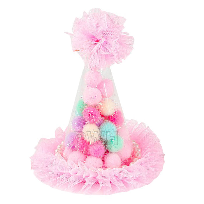 Kid's Birthday Transparent Cap - Assorted Design [1 Pcs]