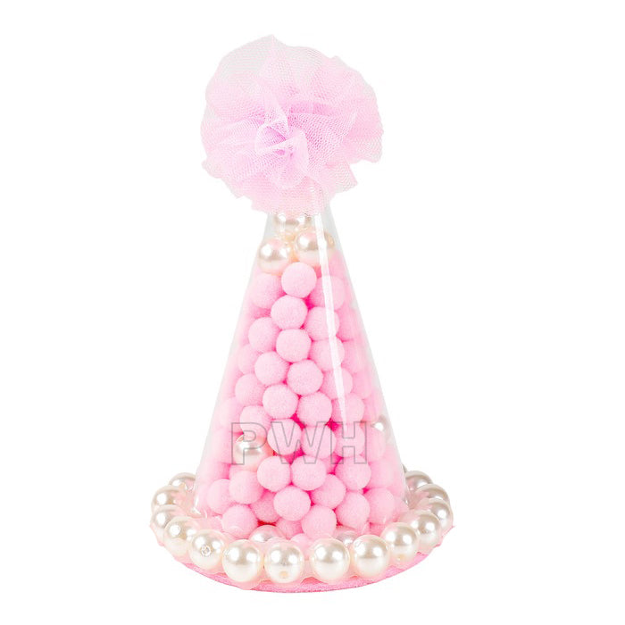 Kid's Birthday Transparent Cap - Assorted Design [1 Pcs]