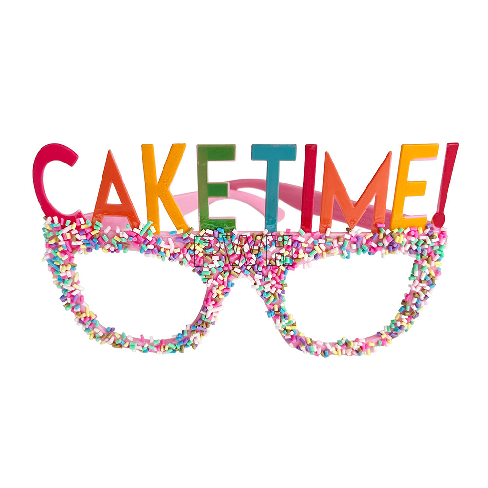 Premium Cake Time funny party goggles for birthday celebrations, cake-cutting ceremonies, photo booth props, themed parties, and wholesale party supplies from Party Wholesale Hub India.