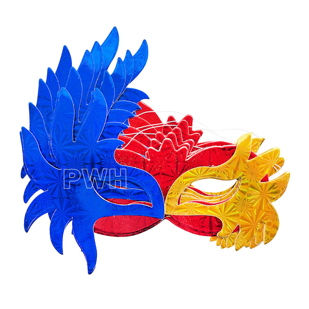 Luxury premium assorted paper eye mask pack of 6 for masquerade parties, carnival celebrations, birthday parties, school events, photo booths, and themed party decorations from Party Wholesale Hub India.