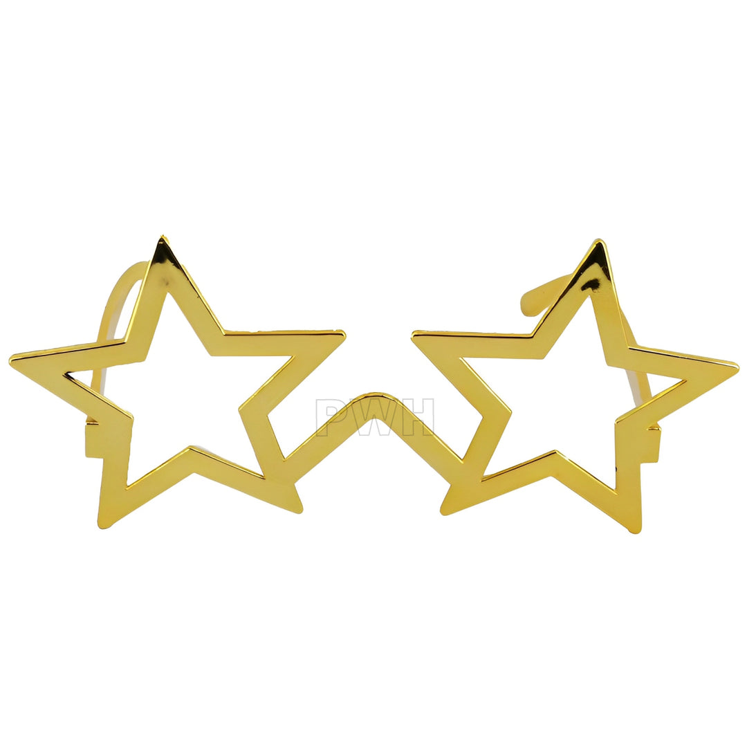 Luxury premium star shaped fancy party goggles for birthdays, New Year celebrations, festivals, concerts, theme parties, and photo booth accessories from Party Wholesale Hub India.