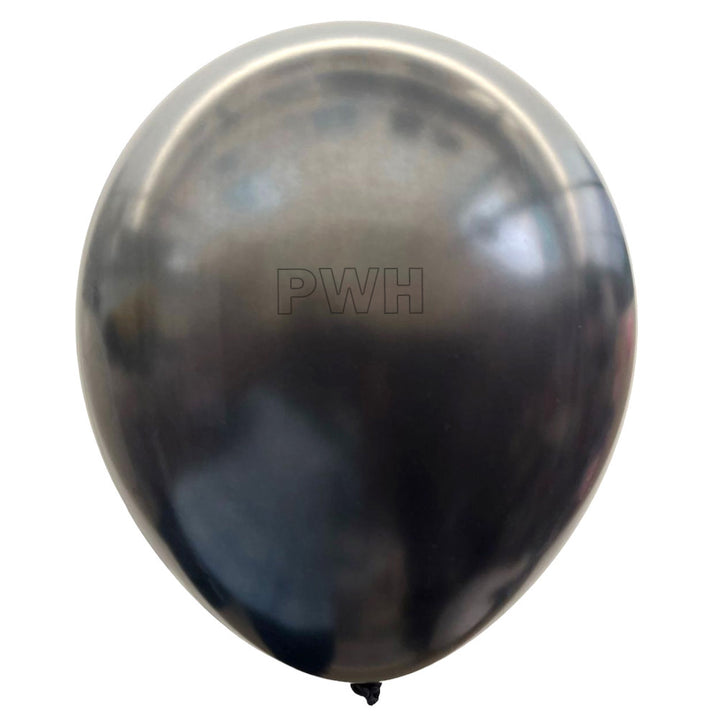 12" Metallic Latex Pearl Balloons [100 pcs pack] - Black